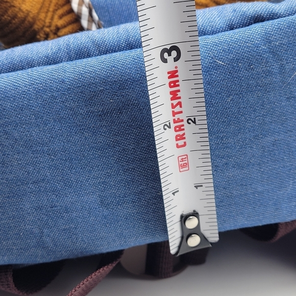 Excellent Naturally Kids Denim Backpack with Attachable Stuffed Dinosaur 18 mo.+ - Picture 10 of 10